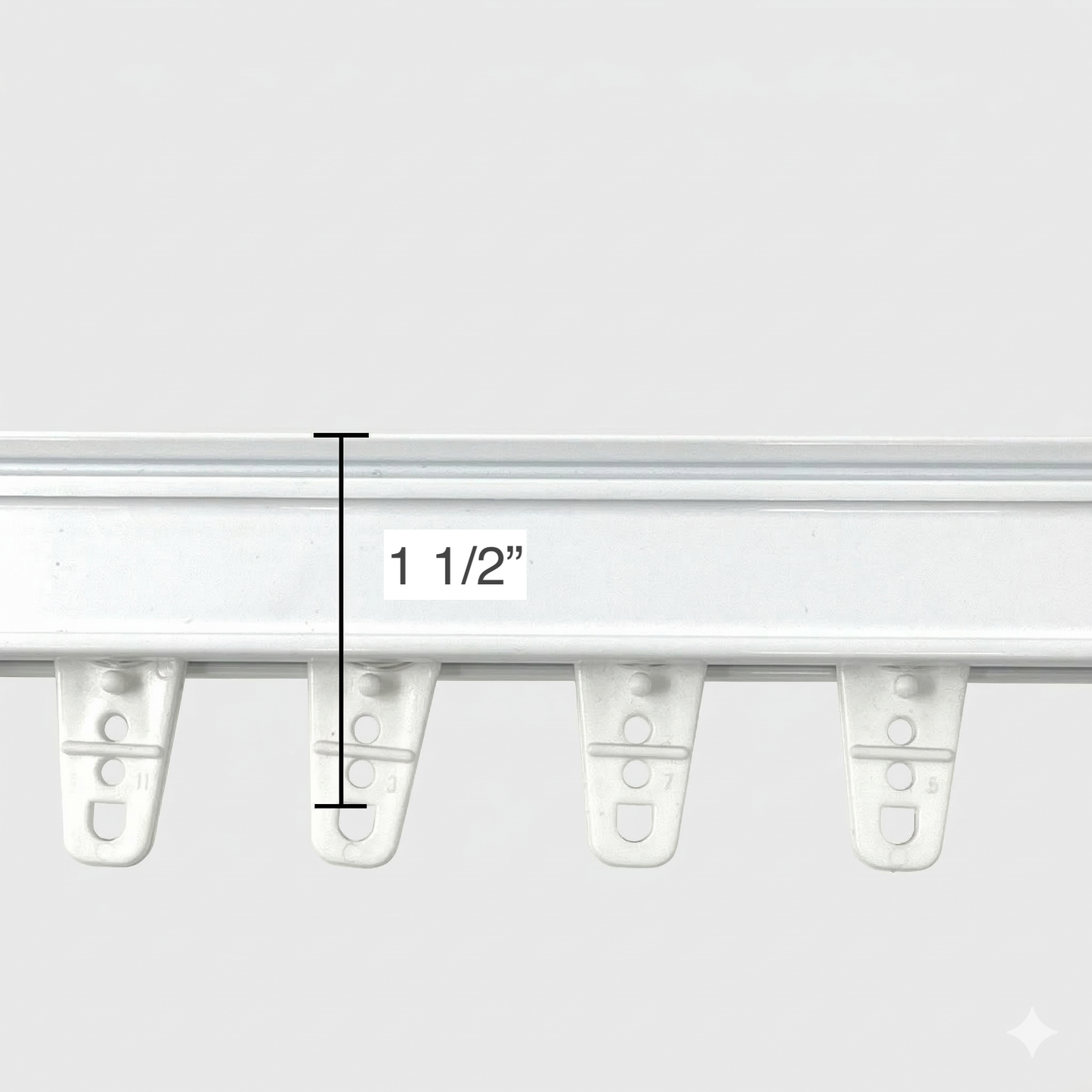 Heavy duty tracks for curtain and drapery, window treatment hardware, CH1001