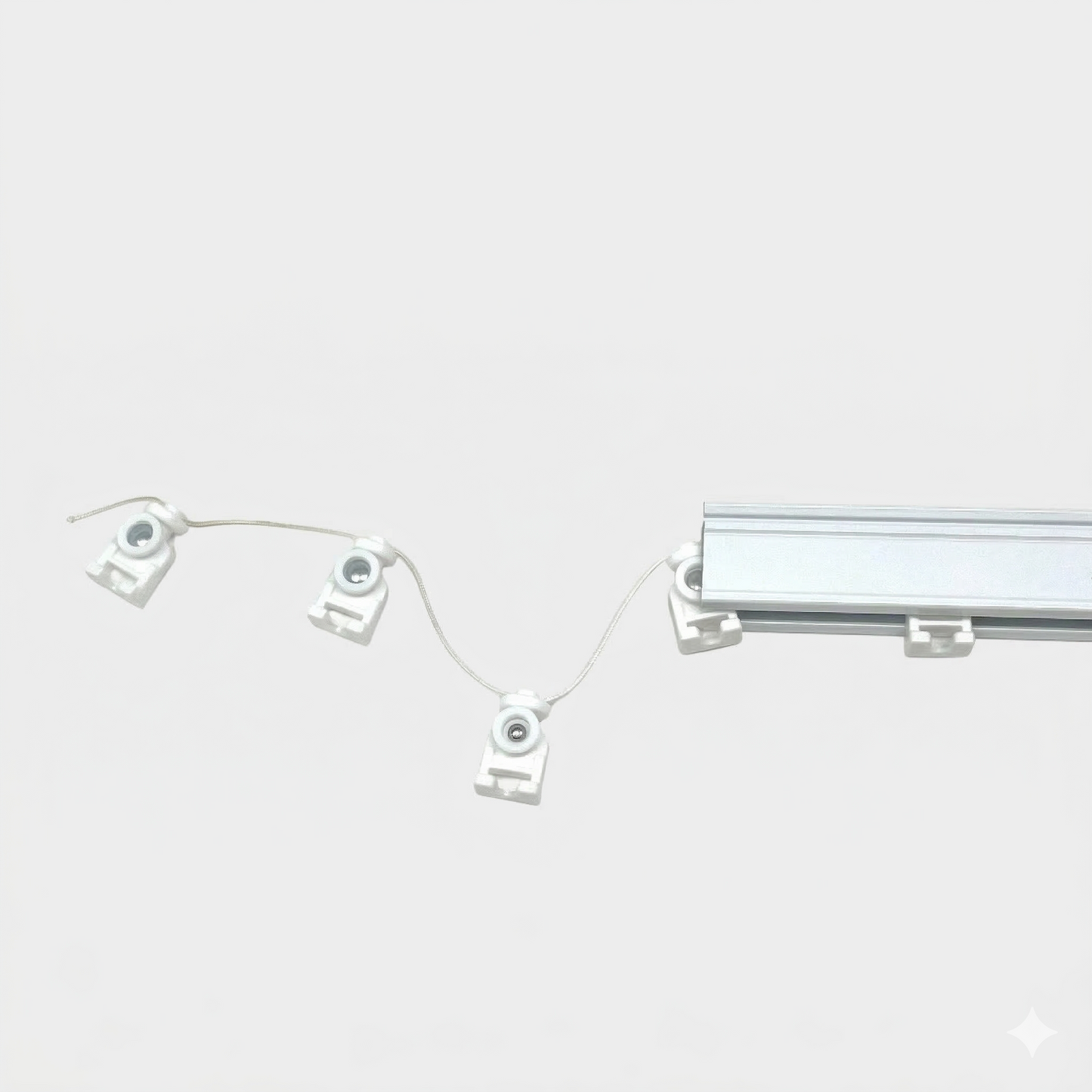 Ripplefold Curtain hardware Track, Heavy duty tracks for curtain and drapery, S Curve Drapery Track, CH1002