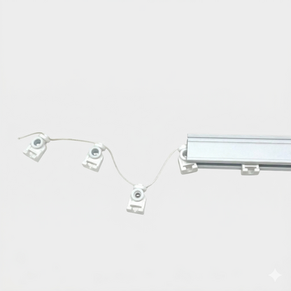 Ripplefold Curtain hardware Track, Heavy duty tracks for curtain and drapery, S Curve Drapery Track, CH1002