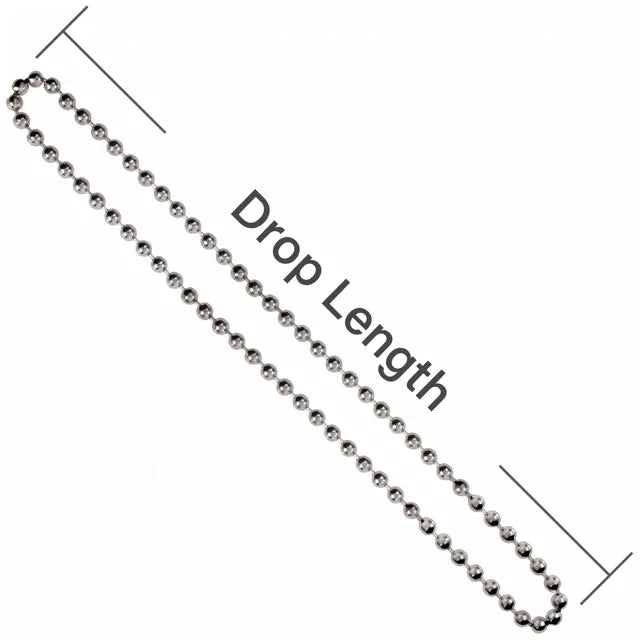 Size #10 Continuous Metal Bead Chain Loop for Roller & Roman Shades | CH1005