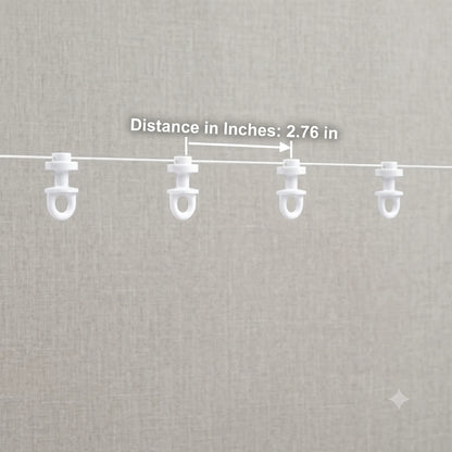 Silent S-Fold Wave Curtain Track Runners | Smooth Glide Pulleys for Ripple Fold Drapes | CH1005