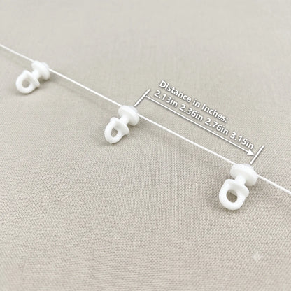 Silent S-Fold Wave Curtain Track Runners | Smooth Glide Pulleys for Ripple Fold Drapes | CH1005