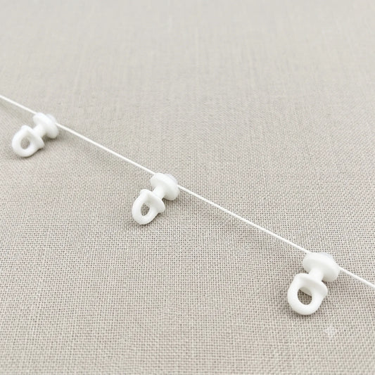 Silent S-Fold Wave Curtain Track Runners | Smooth Glide Pulleys for Ripple Fold Drapes | CH1005