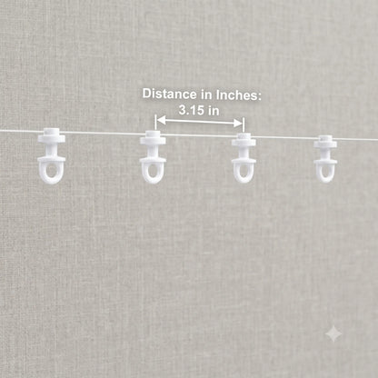 Silent S-Fold Wave Curtain Track Runners | Smooth Glide Pulleys for Ripple Fold Drapes | CH1005