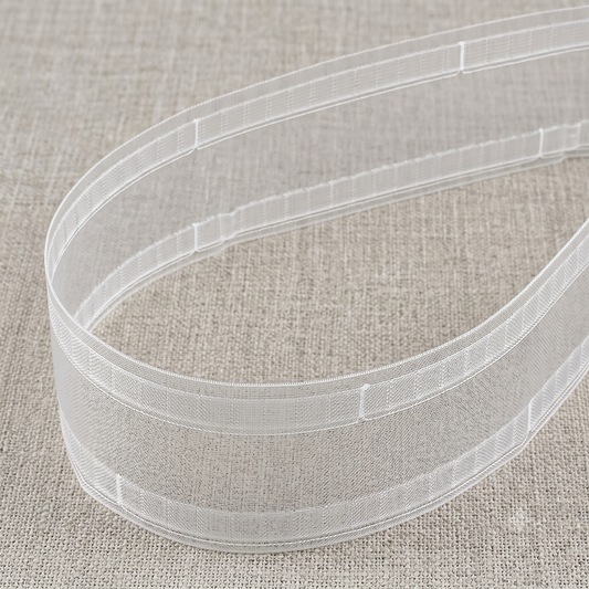 Premium Transparent S-Fold Wave Curtain Heading Tape | CH1007