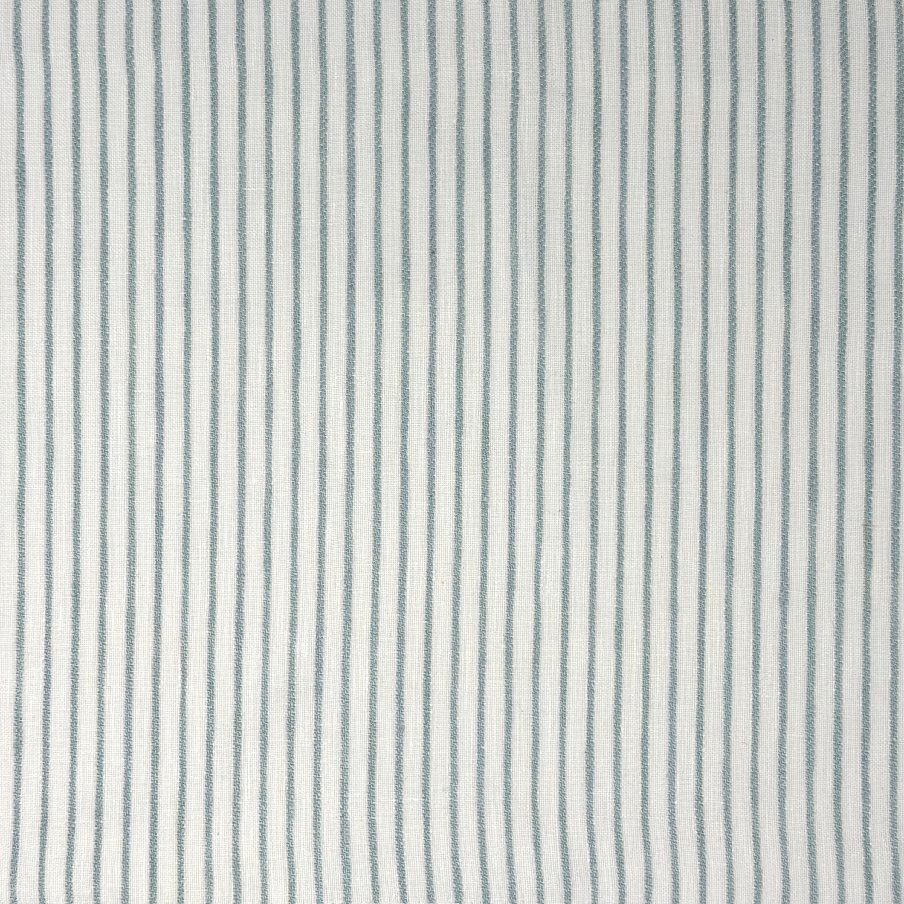 Striped 100% natural linen fabric in a 1/2" narrow stripe pattern, available in multiple shades. Ideal for curtains, drapery, table settings, and upholstery.