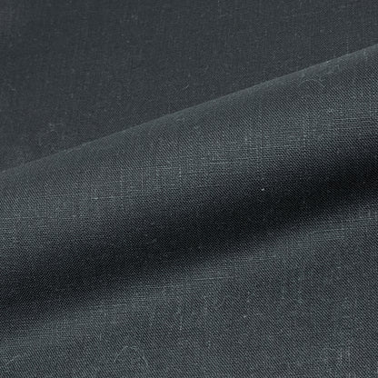 White Linen with Black Border Flat Roman Shade, CL1010