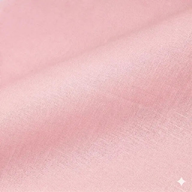 Pink Natural Linen Flat Roman Shade with Multi Color Pom Pom, Kid's Baby Nursery Room. Blackout Option, CL1010