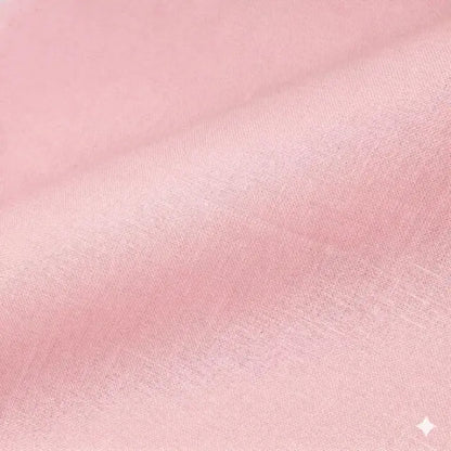 Pink Natural Linen Flat Roman Shade with Multi Color Pom Pom, Kid's Baby Nursery Room. Blackout Option, CL1010