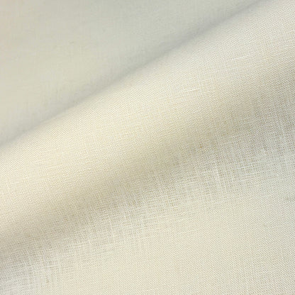 White Linen with Black Border Flat Roman Shade, CL1010