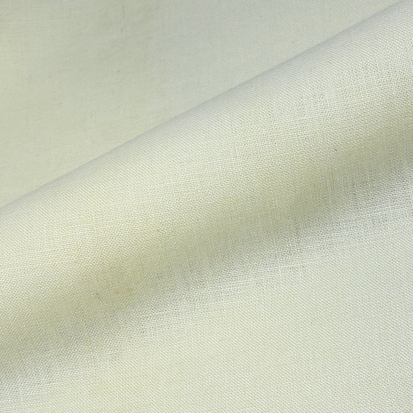 White Linen with Black Border Flat Roman Shade, CL1010