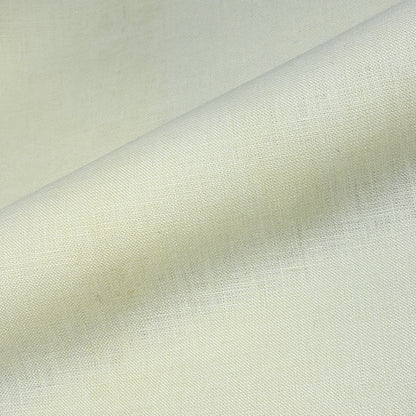 White Linen with Black Border Flat Roman Shade, CL1010
