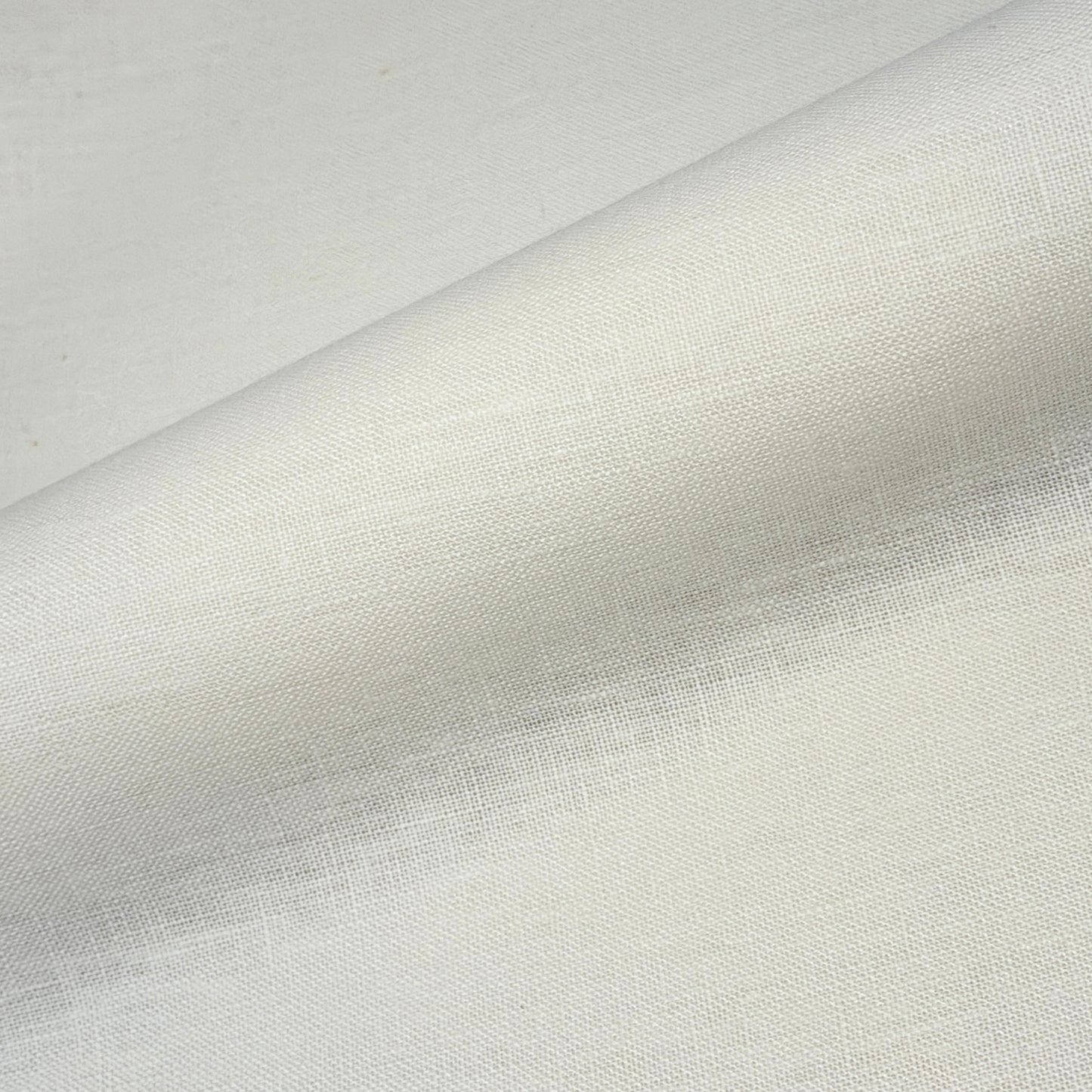 White Linen with Black Border Flat Roman Shade, CL1010