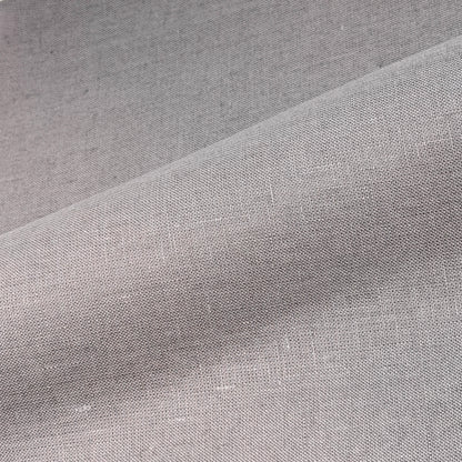 White Linen with Black Border Flat Roman Shade, CL1010