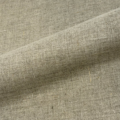 White Linen with Black Border Flat Roman Shade, CL1010