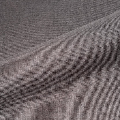 White Linen with Black Border Flat Roman Shade, CL1010