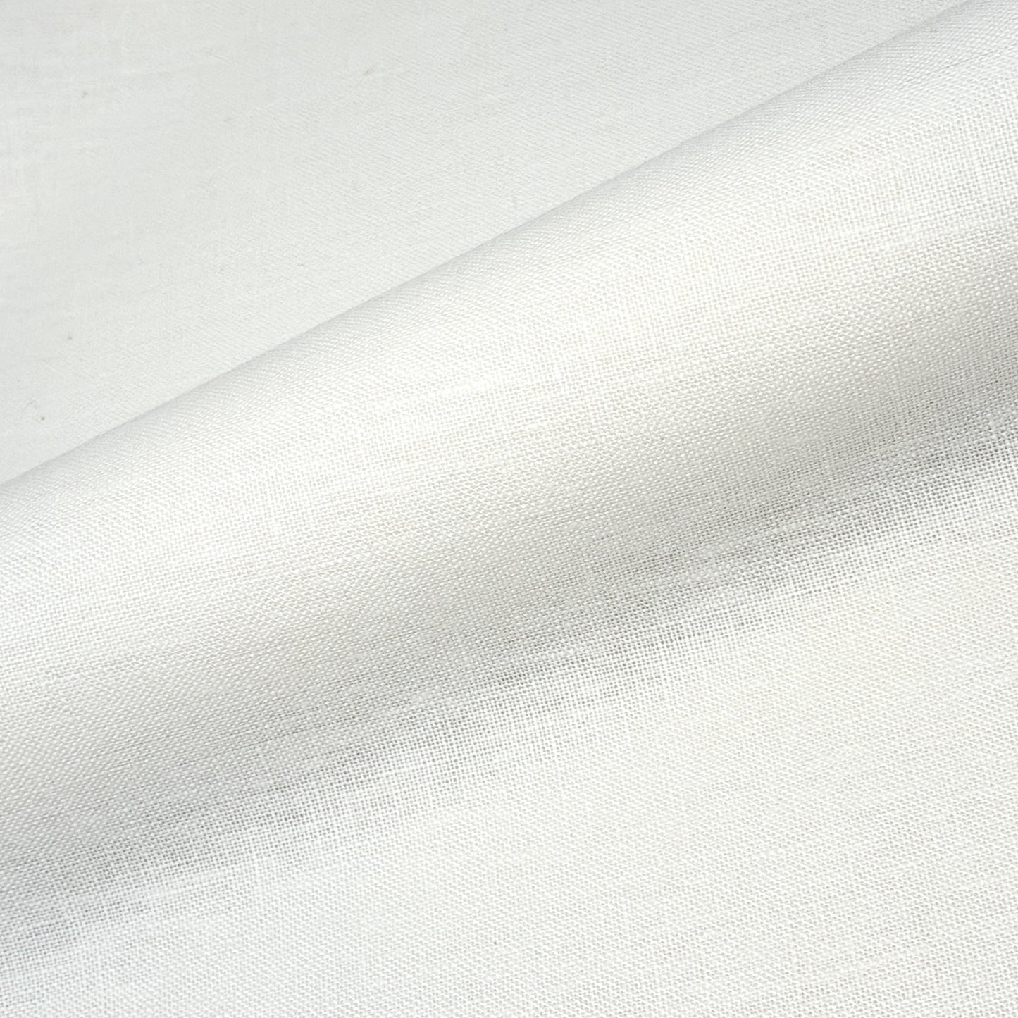 White Linen with Black Border Flat Roman Shade, CL1010