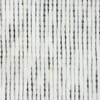 Grey Embroidered Stripe Sheer Linen Fabric Relaxed Roman Shade, CL1032
