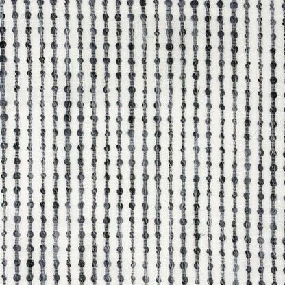 Grey Embroidered Stripe Sheer Linen Fabric Relaxed Roman Shade, CL1032