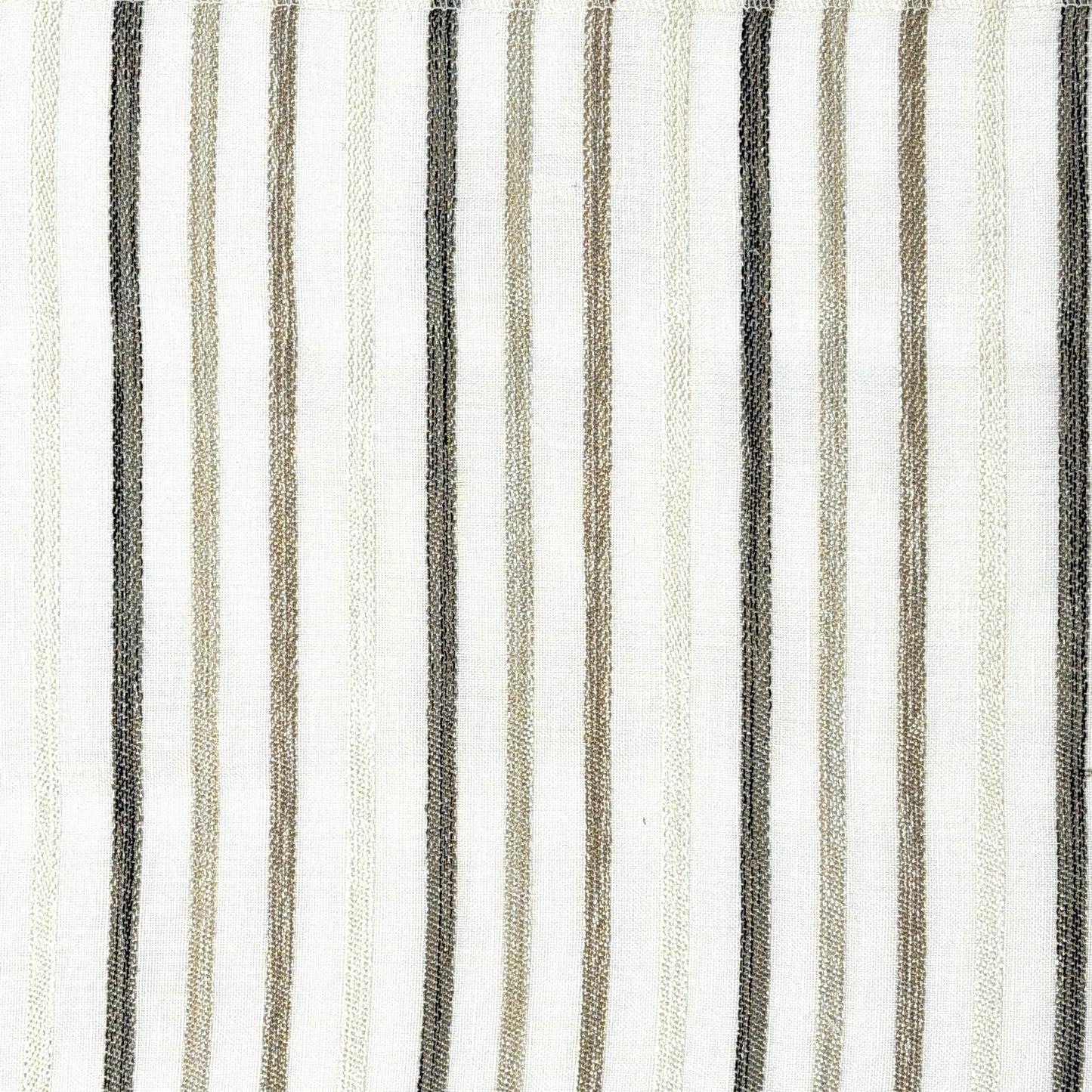 Sheer Linen Embroidery Stripe Farmhouse Flat Casual Roman Shade, CL1033