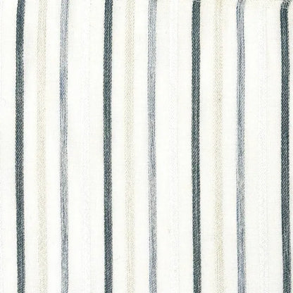 Multi Stripe Grey Indigo Sheer Linen Fabric By The Yard, 118"Width, CL1033