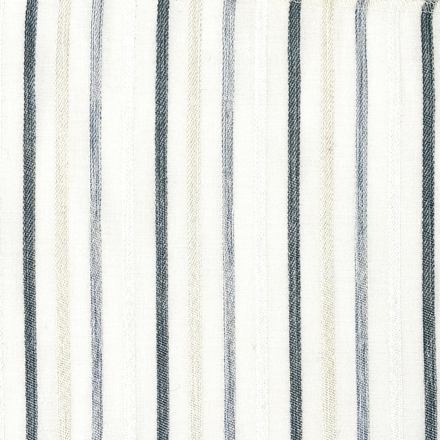 Sheer Linen Embroidery Stripe Farmhouse Flat Casual Roman Shade, CL1033