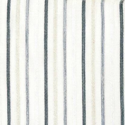 Sheer Linen Embroidery Stripe Farmhouse Flat Casual Roman Shade, CL1033