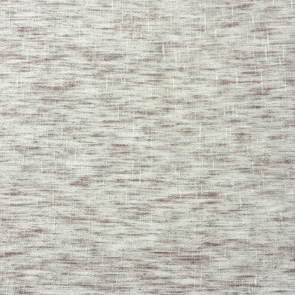 Light Grey 2 Tone Poly Linen Sheer Custom Flat Roman shade, CL1034