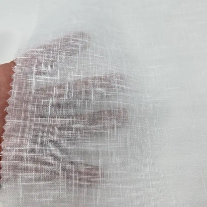 Breezy Open-Weave Sheer Linen Blend Fabric by the Yard | 118"Width | CL1034