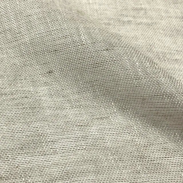 Double Width 100% Natural Rustic Sheer Linen Fabric, 118"Width, CL1035