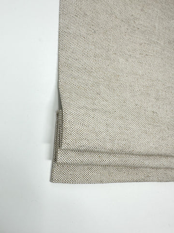 Solid Blend Medium Weight Linen Flat Roman Shade / CL1038