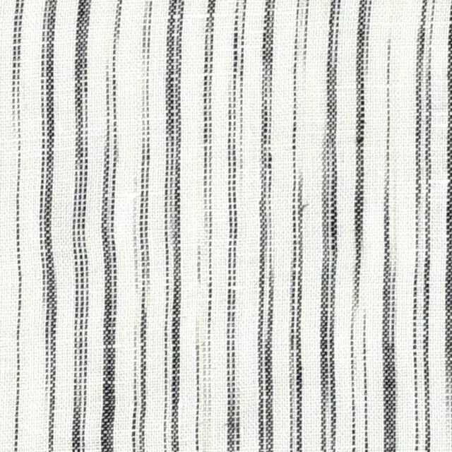 Narrow Irregular Stripe 100% Natural Linen Custom Made Flat Roman shade | CL1039