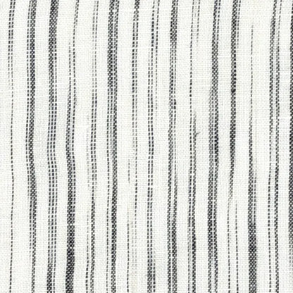 Narrow Irregular Stripe 100% Natural Linen Custom Made Flat Roman shade | CL1039
