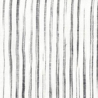 Narrow Irregular Stripe 100% Natural Linen Custom Made Flat Roman shade, CL1039