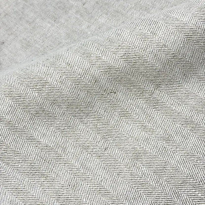 Herringbone Pattern 100% Natural Linen Flat Custom Farmhouse Modern Roman Shade, CL1047