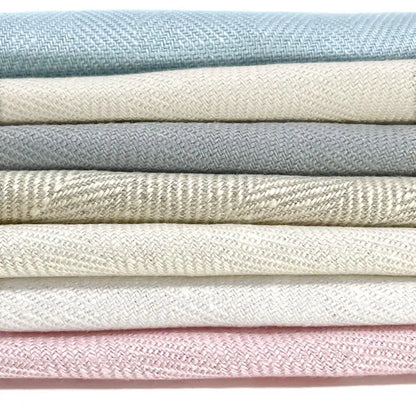 Herringbone 100% Natural Linen Fabric, 55"Width, CL1047