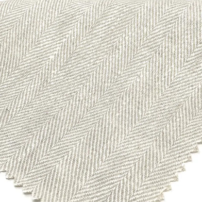 Herringbone Pattern 100% Natural Linen Flat Custom Farmhouse Modern Roman Shade, CL1047