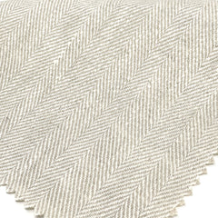 Herringbone Pattern 100% Natural Linen Flat Custom Farmhouse Modern Roman Shade/CL1047