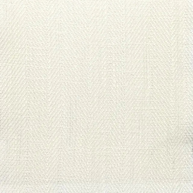 Ecru Herringbone Pattern 100% Natural Linen Flat Custom Roman Shade, CL1047