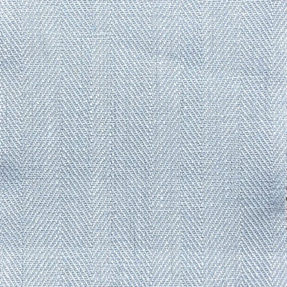 Ecru Herringbone Pattern 100% Natural Linen Flat Custom Roman Shade, CL1047
