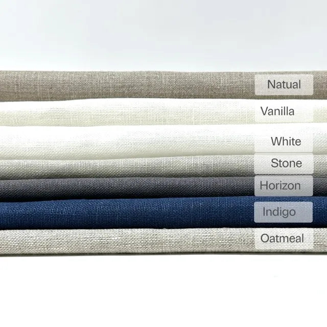 Double Width 100% Natural Linen Fabric by the Yard, 118"Width, CL1049