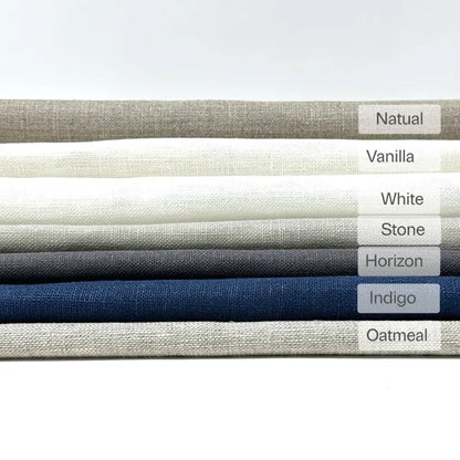 Double Width 100% Natural Linen Fabric by the Yard, 118"Width, CL1049