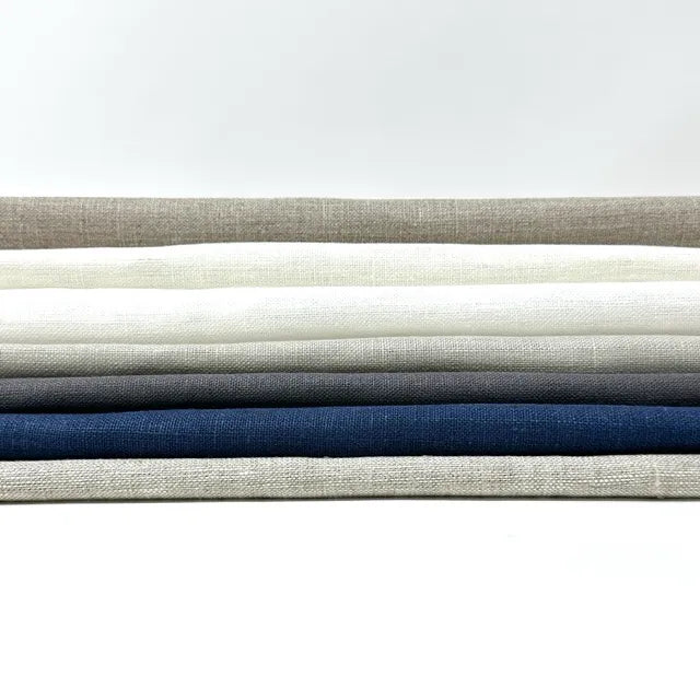 Double Width 100% Natural Linen Fabric by the Yard, 118"Width, CL1049