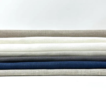 Double Width 100% Natural Linen Fabric by the Yard, 118"Width, CL1049