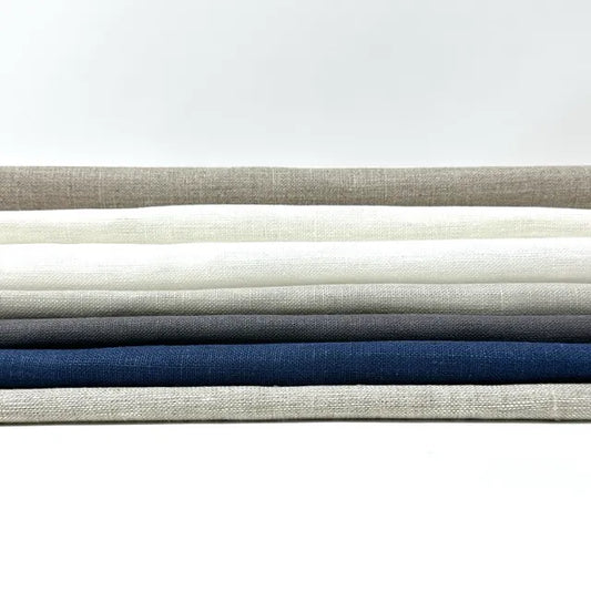 Double Width 100% Natural Linen Fabric by the Yard | 118"Width | CL1049