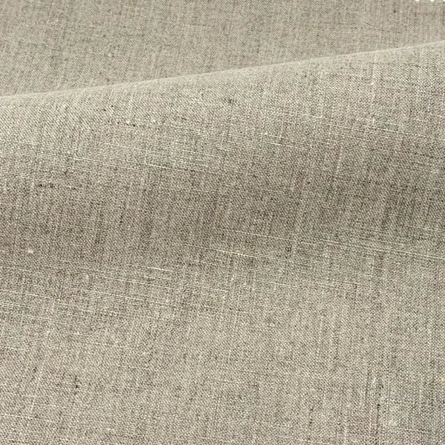 Double Width 100% Natural Linen Fabric by the Yard, 118"Width, CL1049