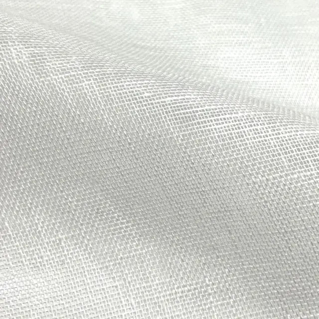 Ivory sheer linen fabric swatch