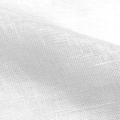 White open weave sheer linen fabric swatch