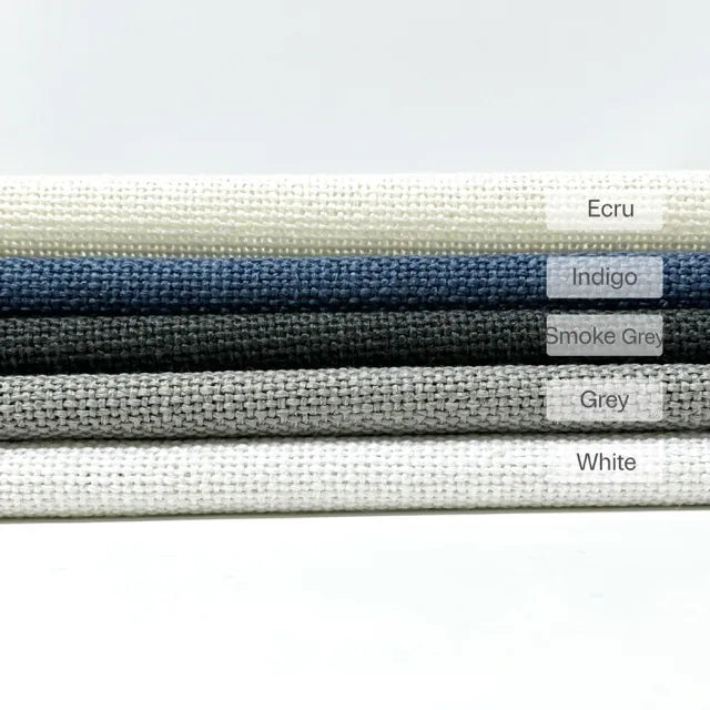 Textured Blend Linen Flat Roman Shade, CL1052