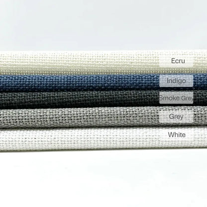 Textured Blend Linen Flat Roman Shade, CL1052